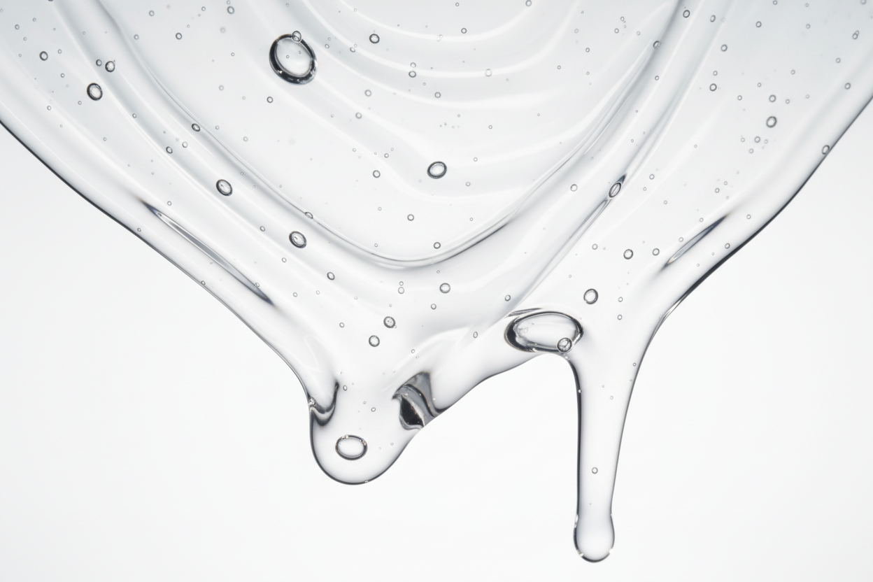 Clear serum texture